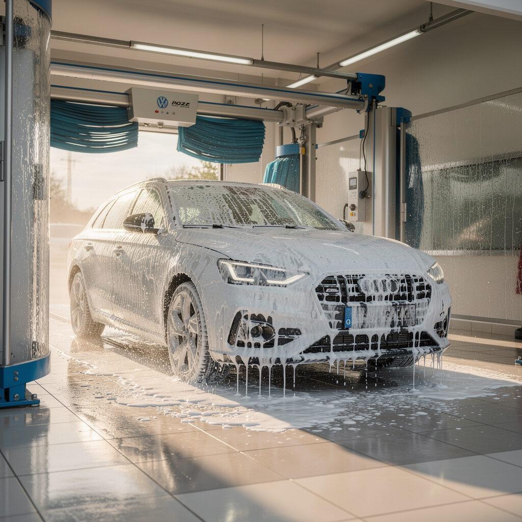 Autowäsche wird im Waschpark Eppingen ausgeführt