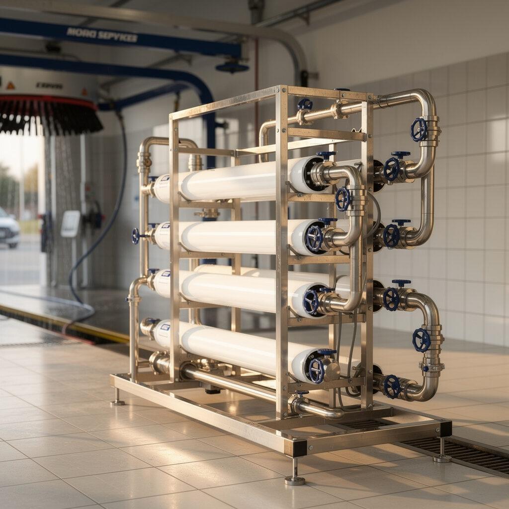 Umkehrosmose zur Wasseraufbereitung: grafische Darstellung der Funktionsweise
